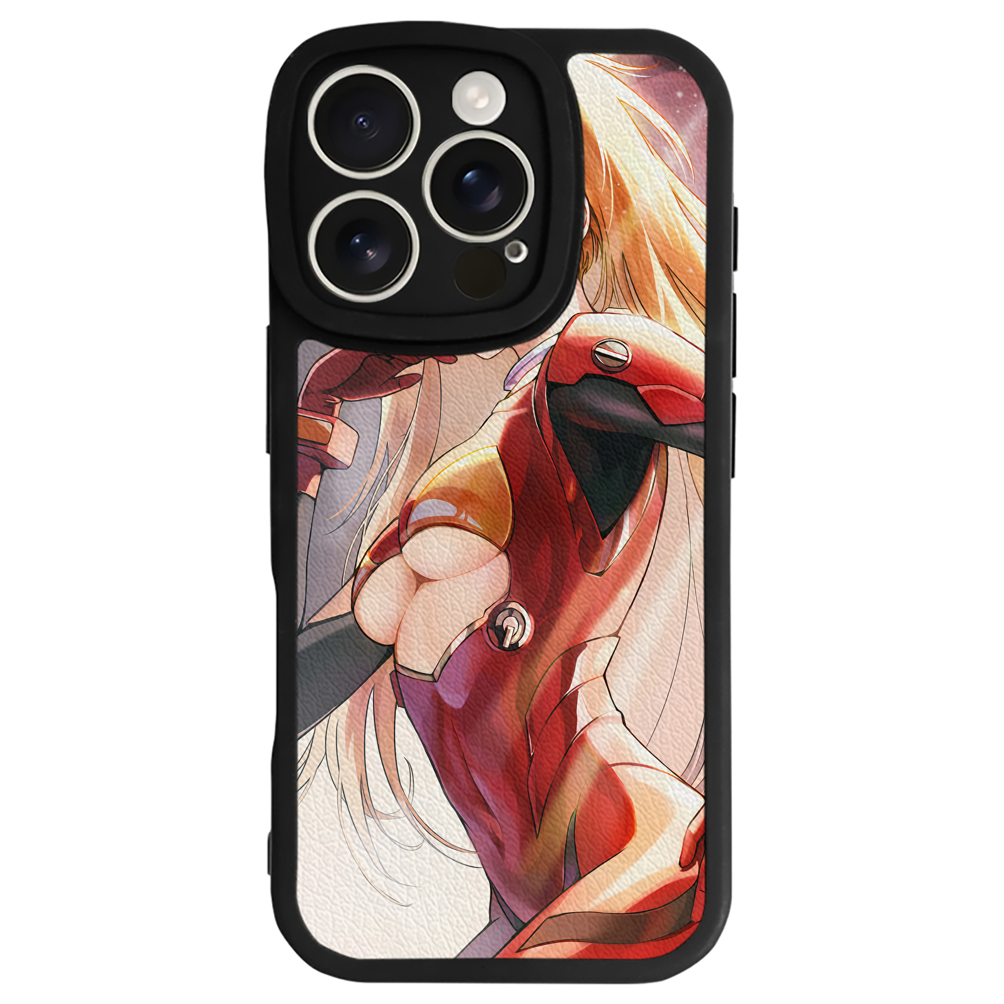 （画像用） EVA 新世紀エヴァンゲリオン 【iPhone 16シリーズ対応】シリコンスマホケース（レザー調） 材質：シリコン